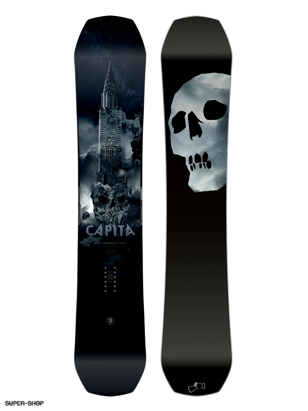 snowboard all black