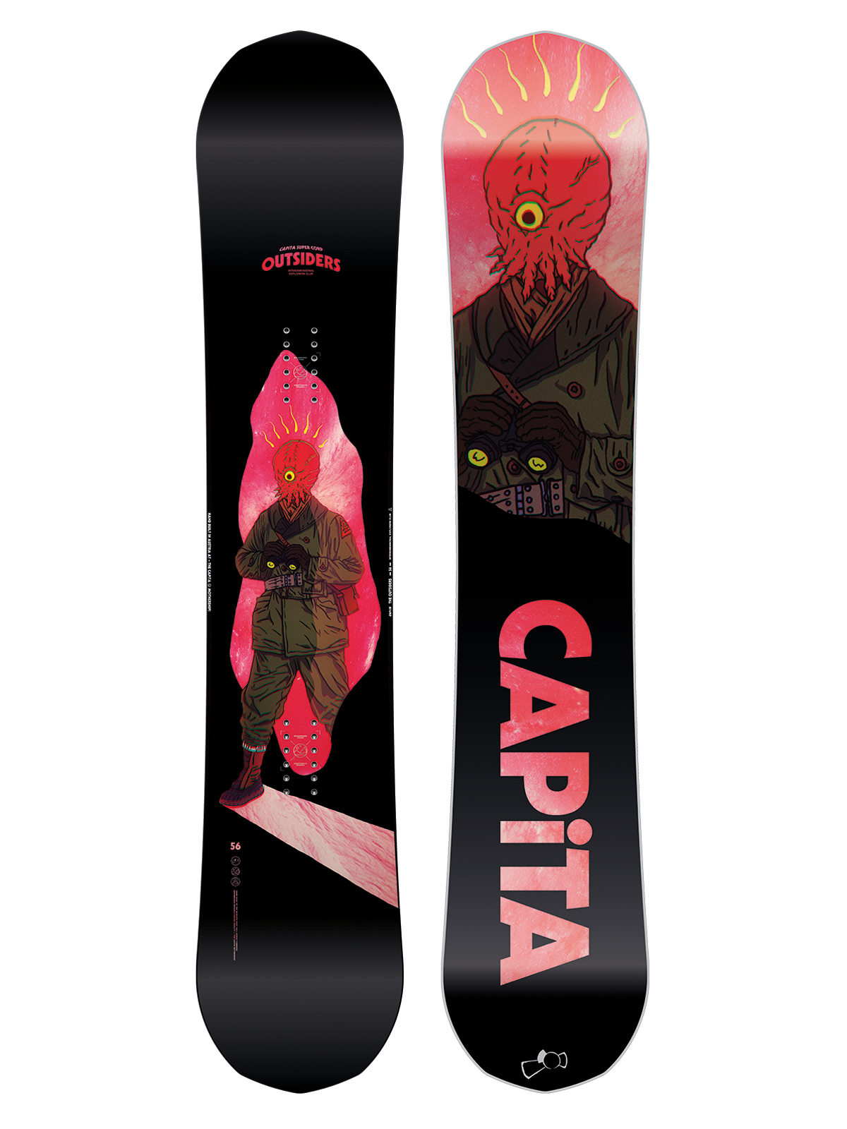 Mens Capita Snowboard The Outsiders (multi)
