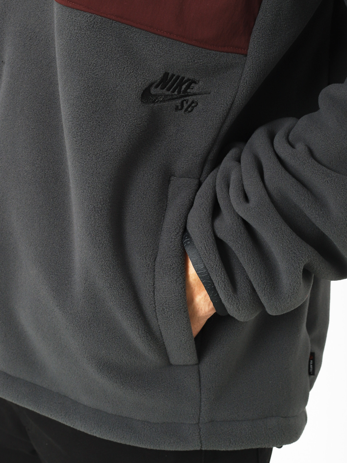 Nike SB Sb Hoodie Fz Polartec ZHD Hoodie (anthracite/burgundy crush/black)