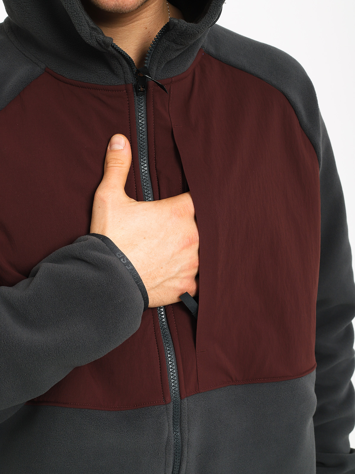 Nike SB Sb Hoodie Fz Polartec ZHD Hoodie (anthracite/burgundy crush/black)