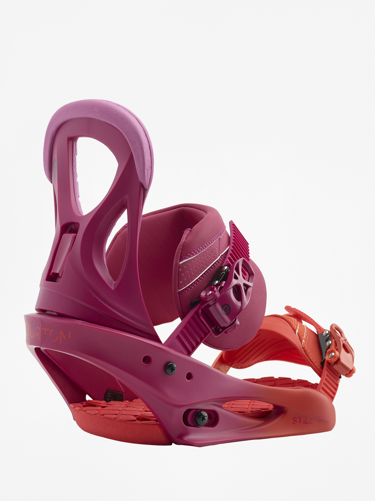 Womens Burton Stiletto Snowboard bindings (lily orange)