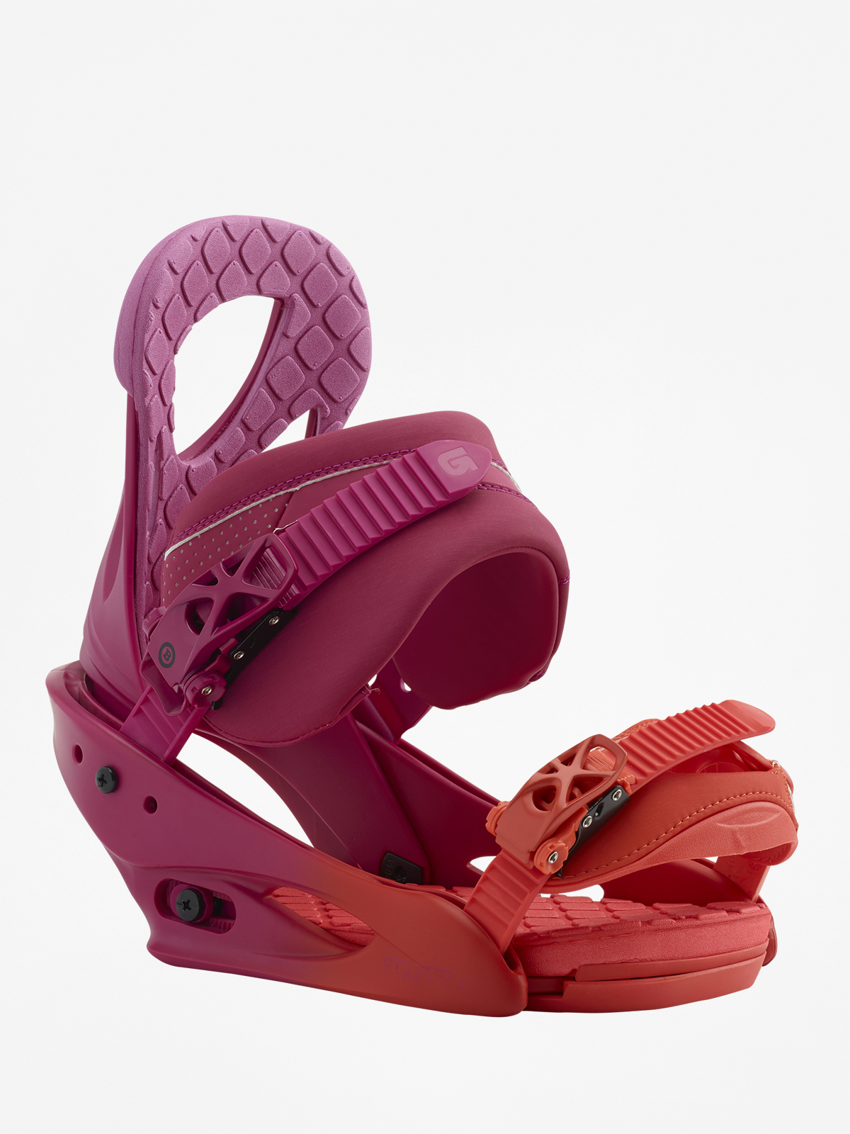 Womens Burton Stiletto Snowboard bindings (lily orange)