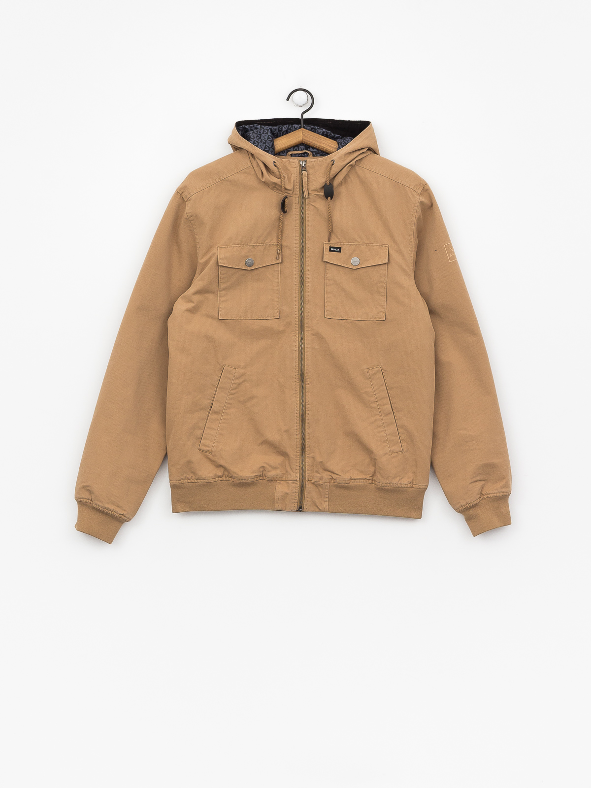 RVCA Hooded Bomber II Jacket (dark sand)