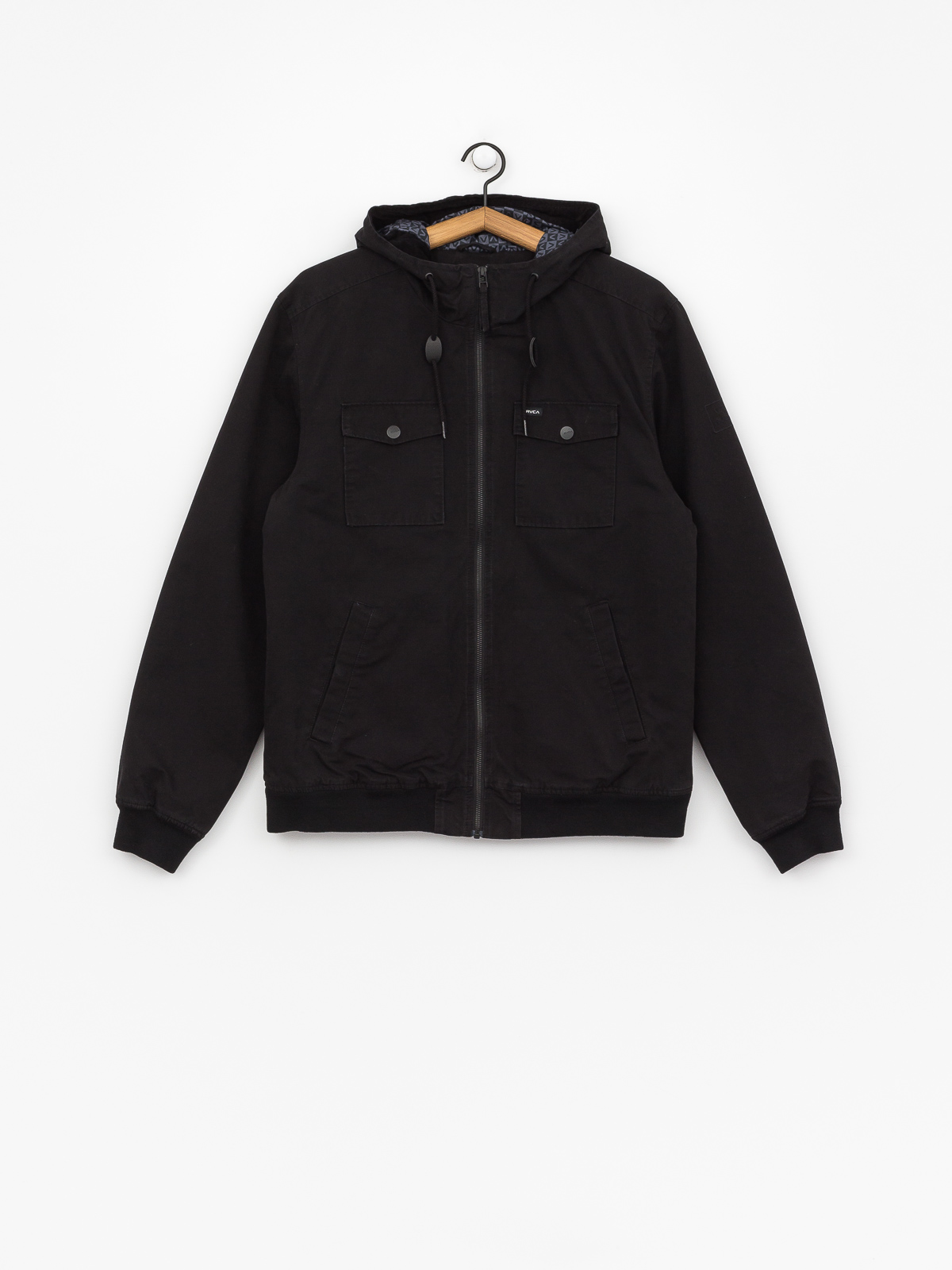 RVCA Hooded Bomber II Jacket (rvca black)