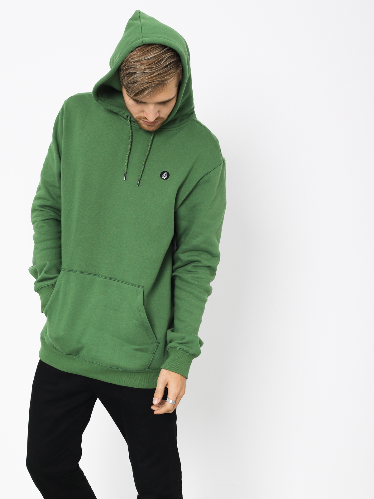 Green volcom hoodie hotsell