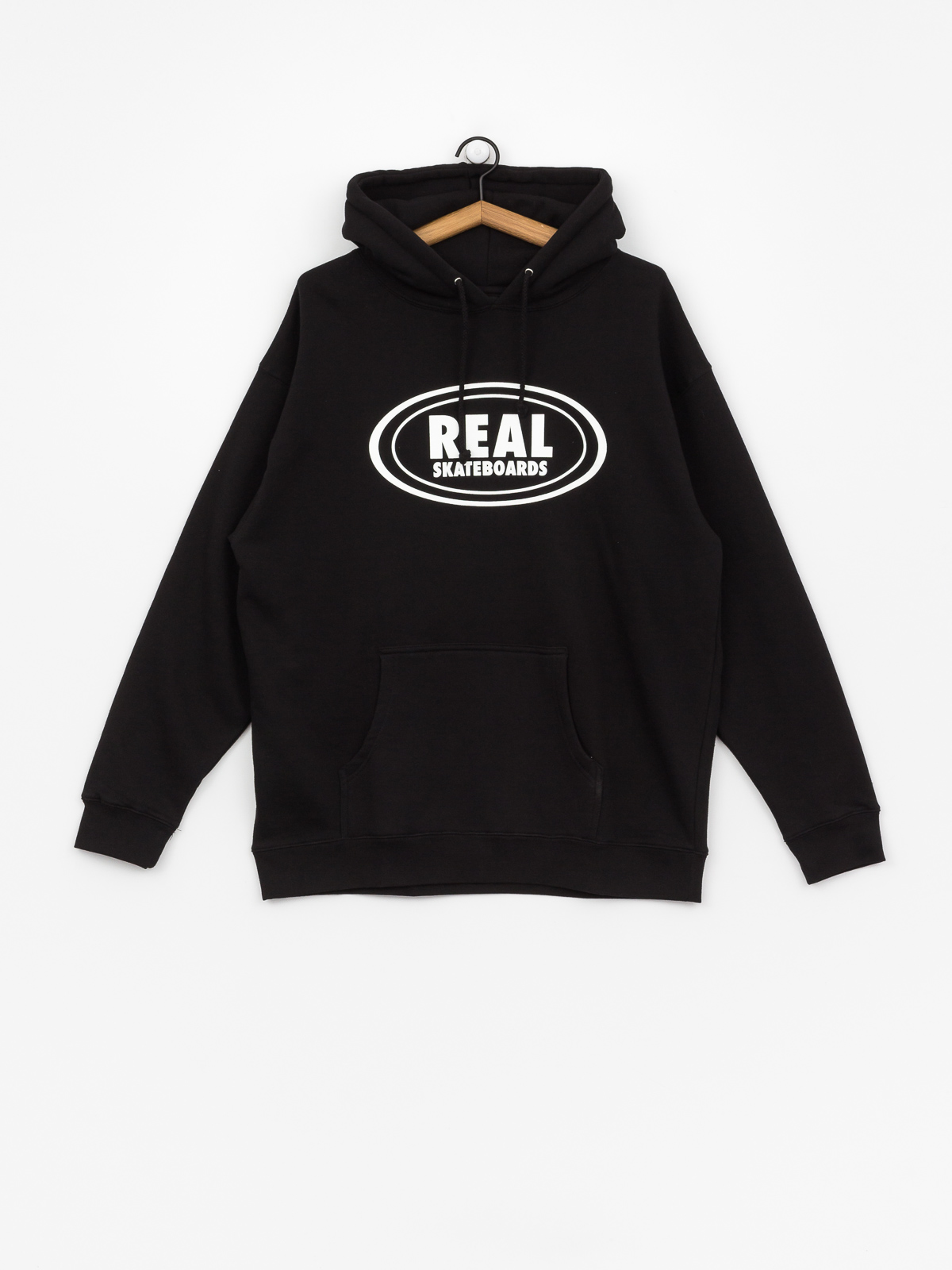 Real Og Oval HD Hoodie (black/white)
