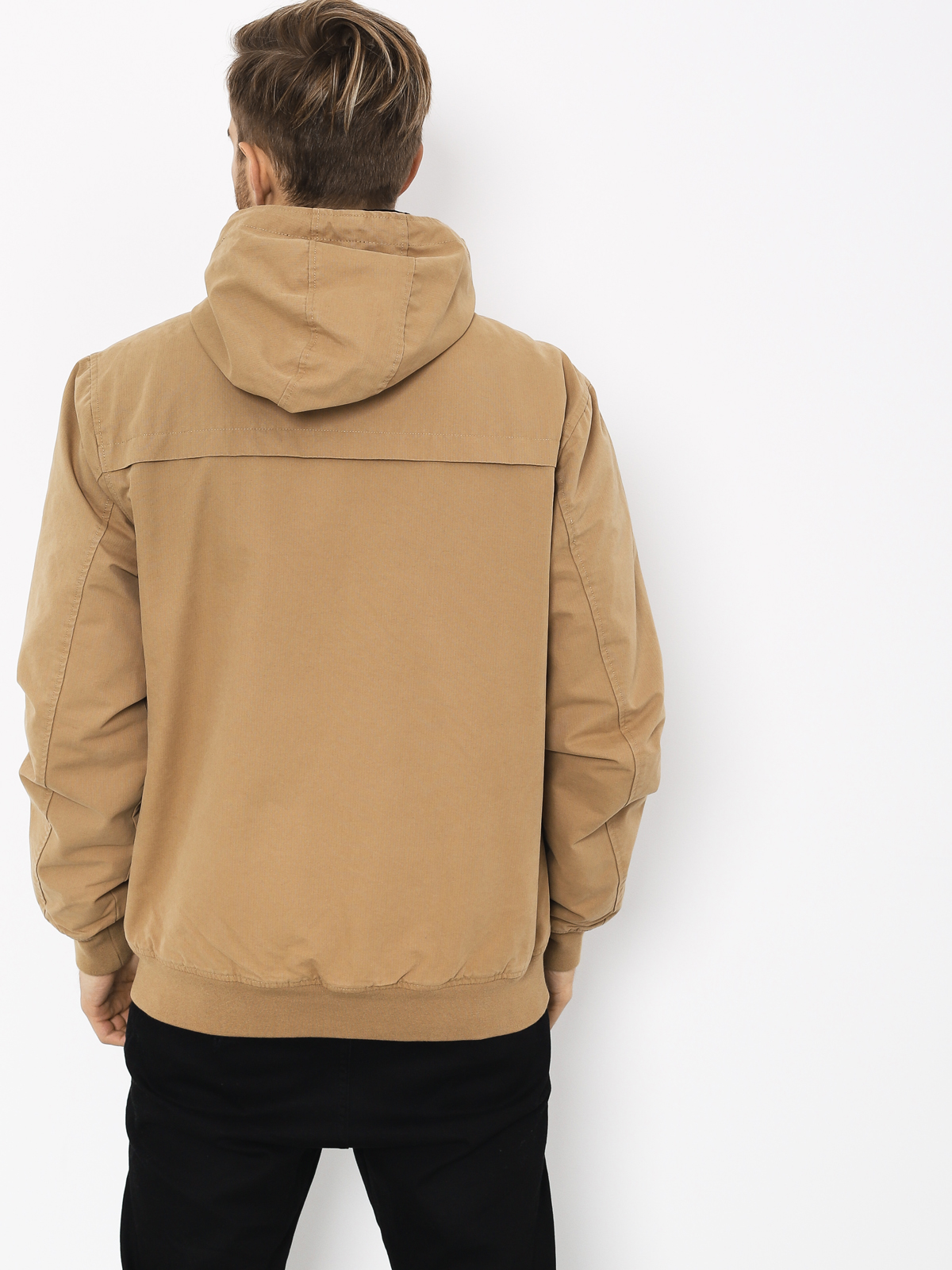 RVCA Hooded Bomber II Jacket (dark sand)