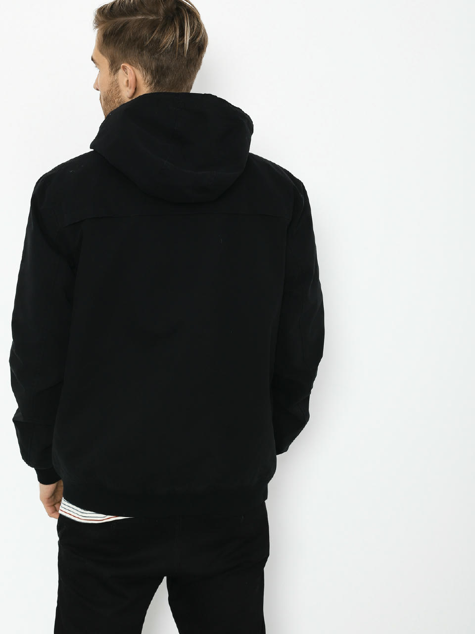 RVCA Hooded Bomber II Jacket (rvca black)