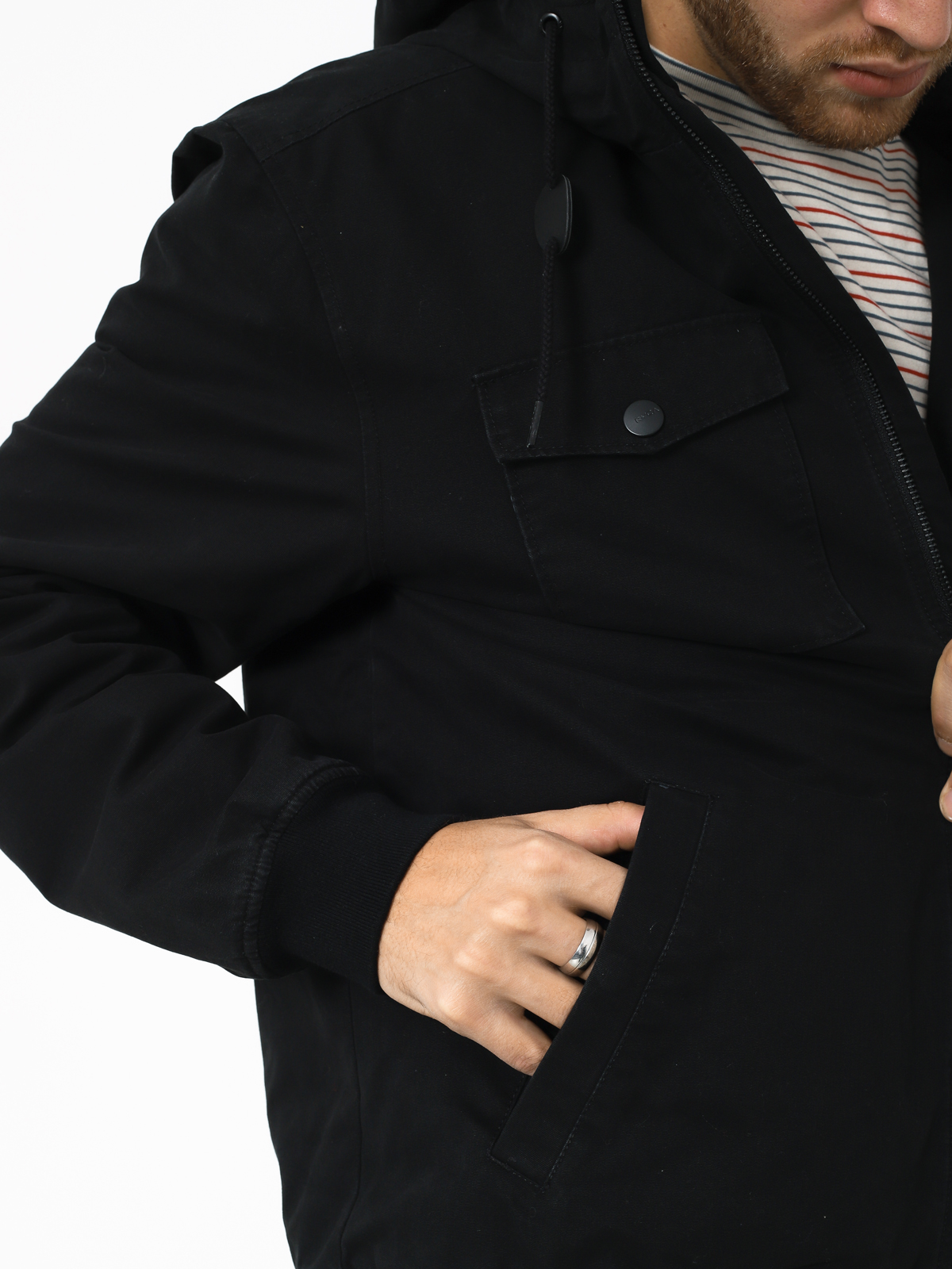 RVCA Hooded Bomber II Jacket (rvca black)