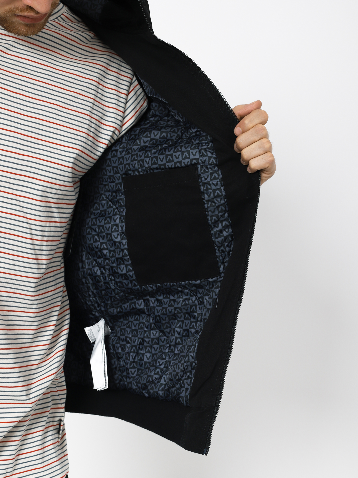 RVCA Hooded Bomber II Jacket (rvca black)