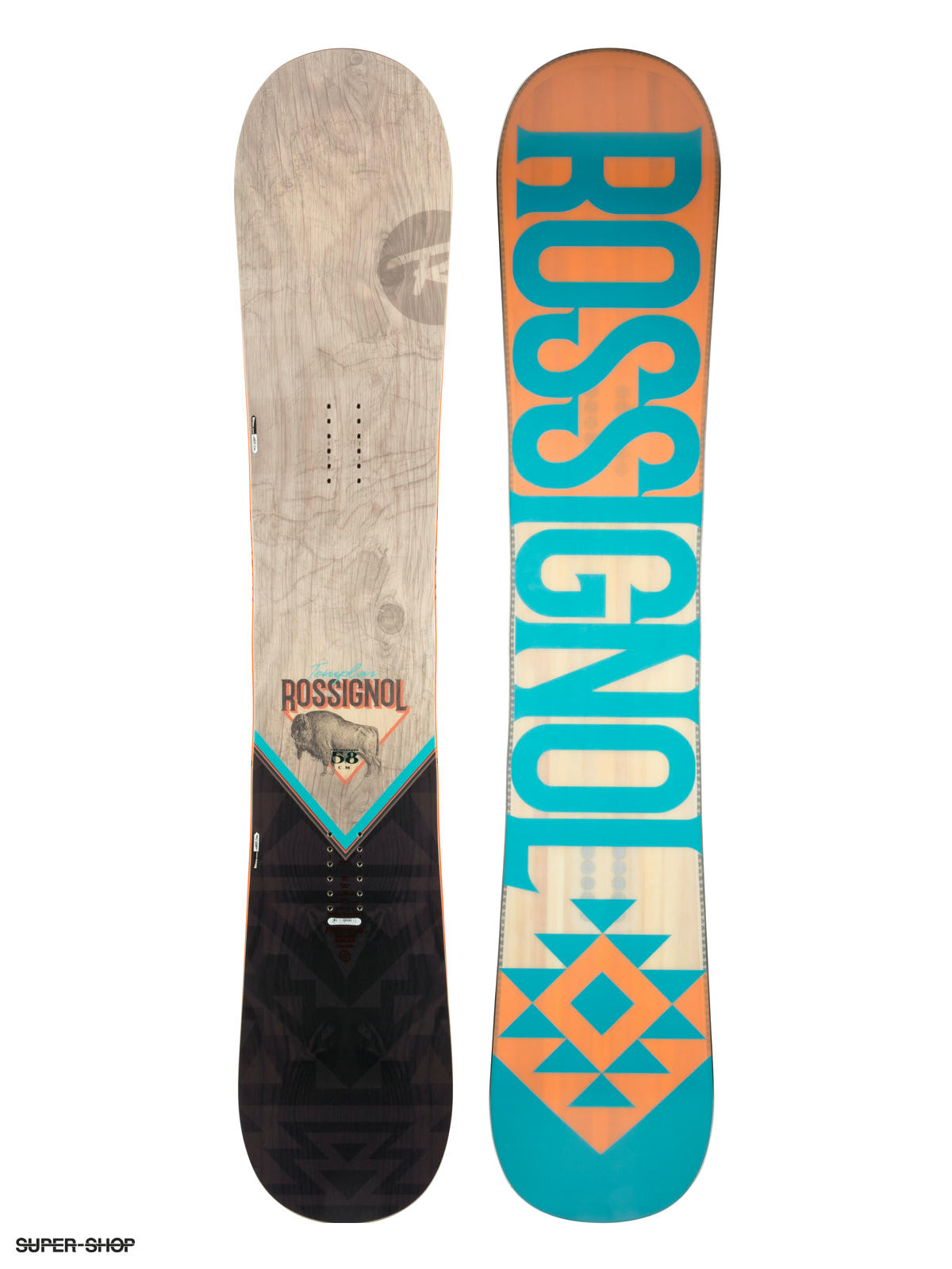 Mens Rossignol Snowboard Templar orange natural teal