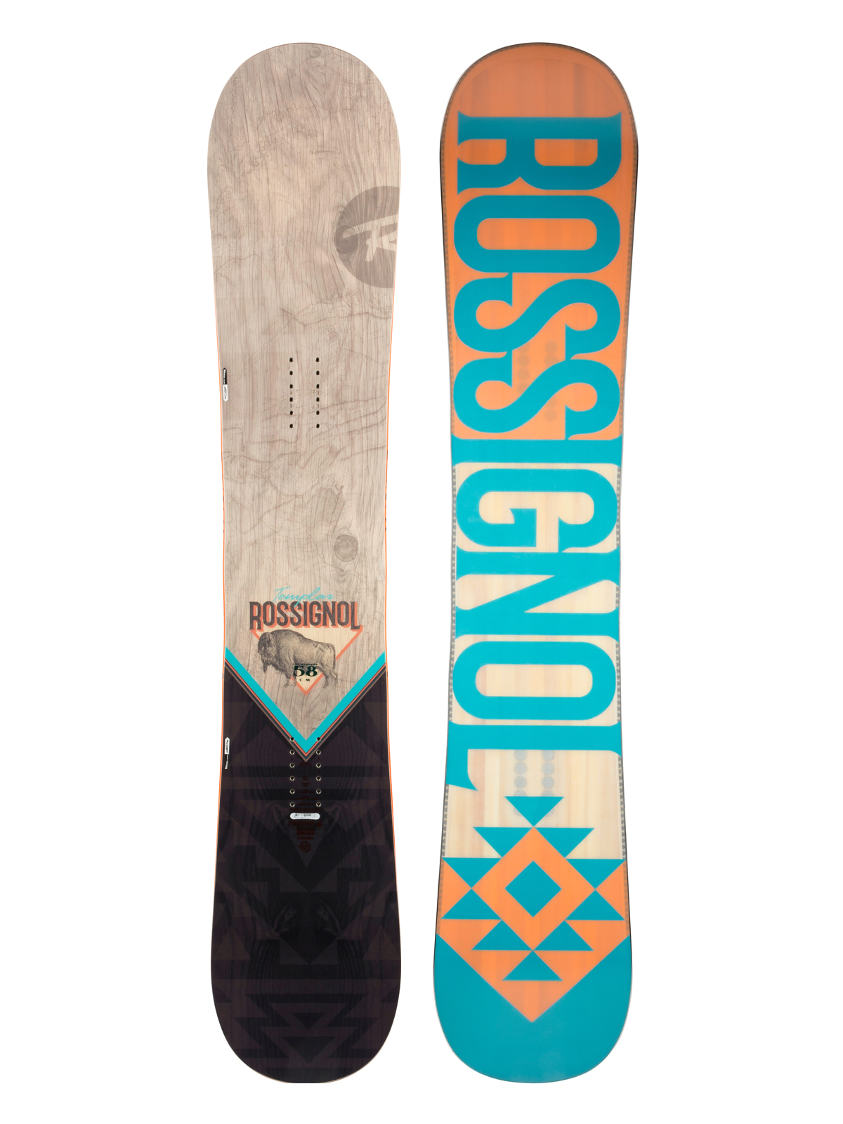 Mens Rossignol Snowboard Templar (orange/natural/teal)