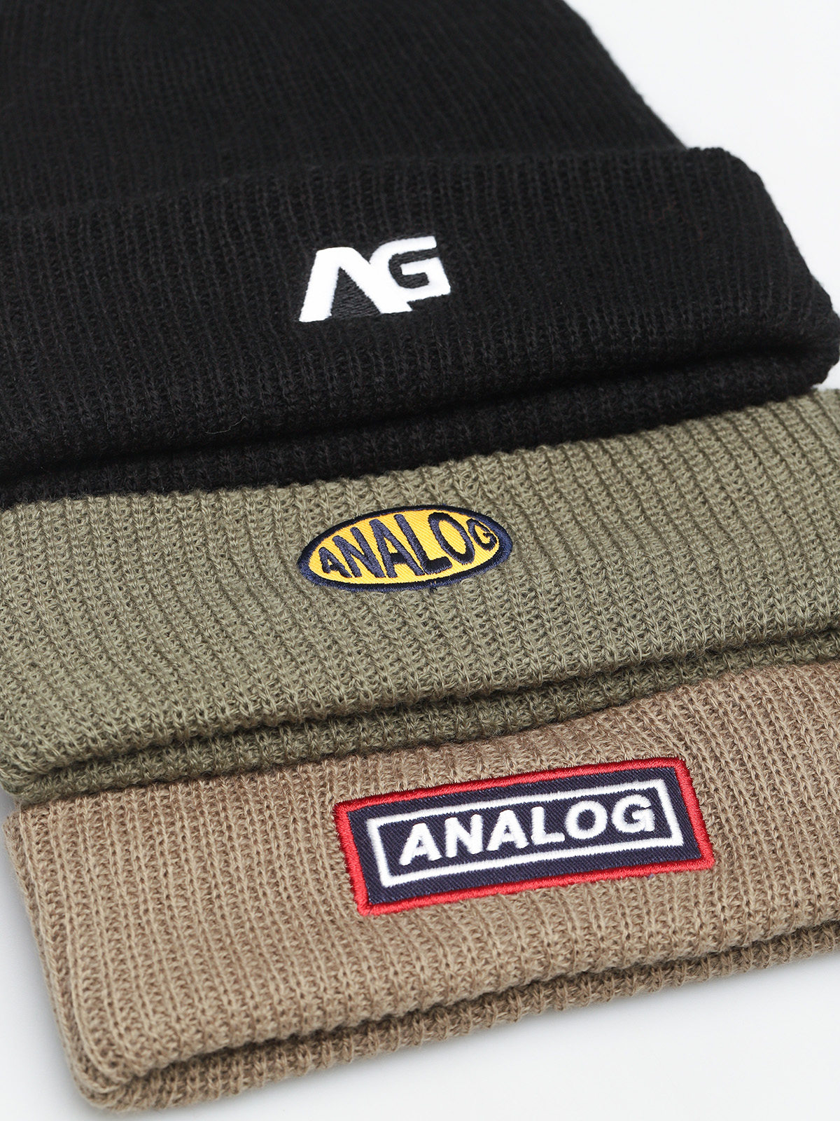 Analog Beanie 3 Pack Beanie (trublk/dstolv/twill)