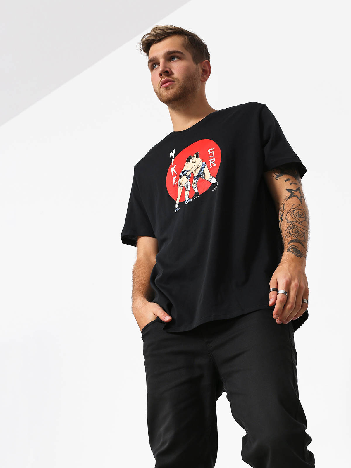 Nike SB Sb Wrestler T shirt (black) Nike SB Wrestler T Shirt Black | Flatspot