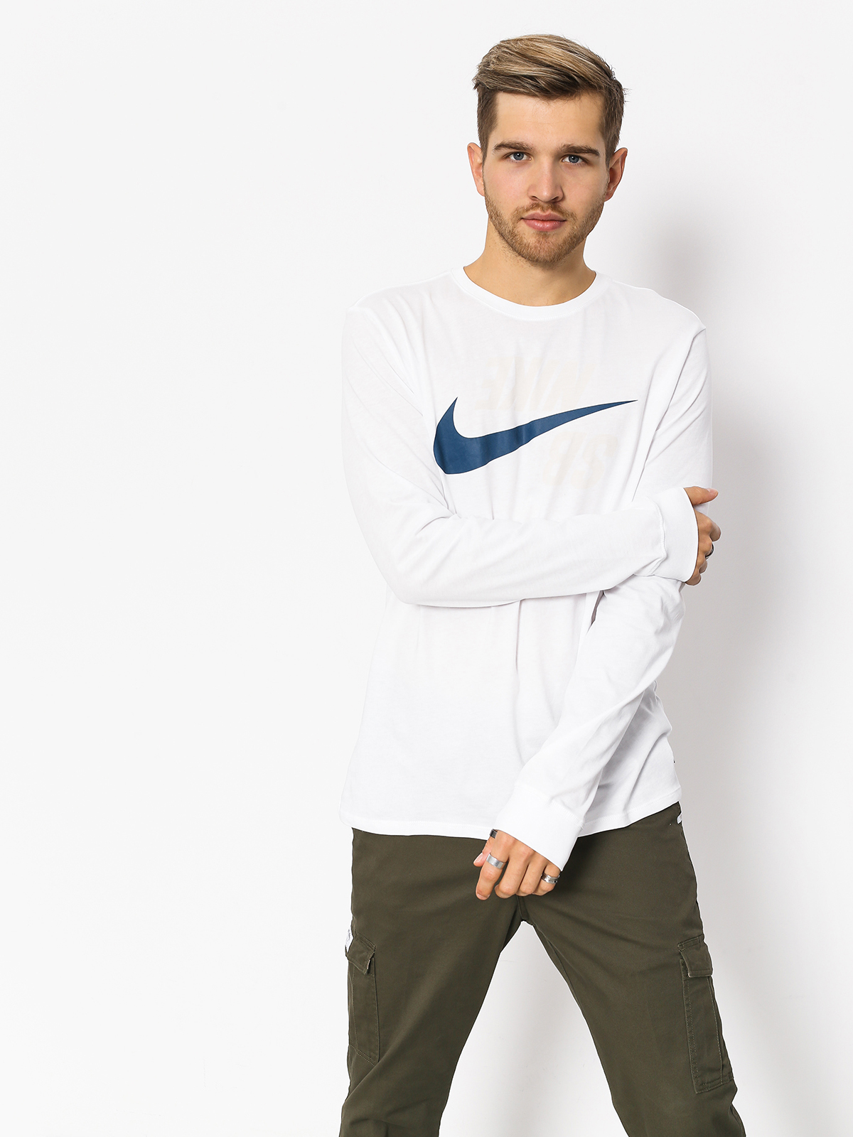 Nike SB Sb Backwards Longsleeve (white/blue force)