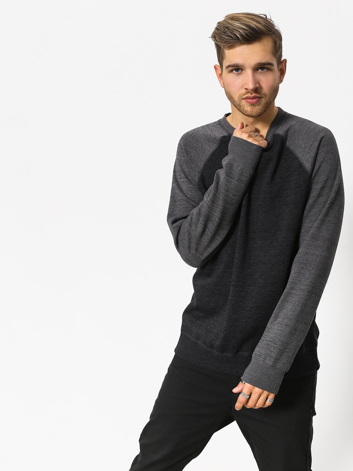 Element Sweatshirt Meridian Block Crew (flint black)