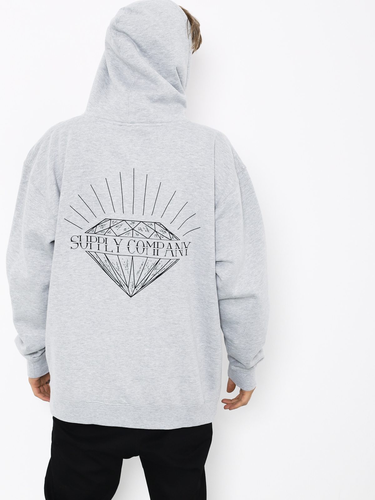 Diamond Supply Split HD Hoodie grey (heather grey)