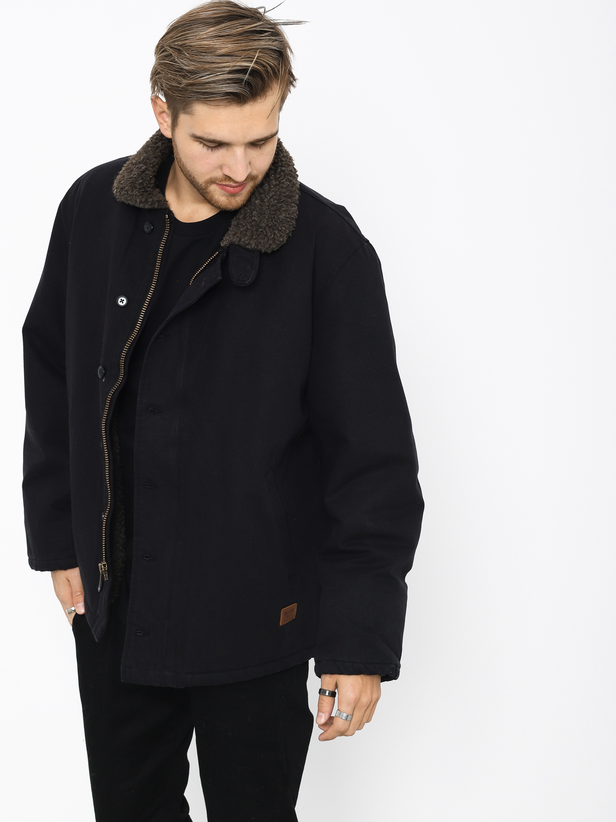 Brixton Mast Jacket - black (black/brown)