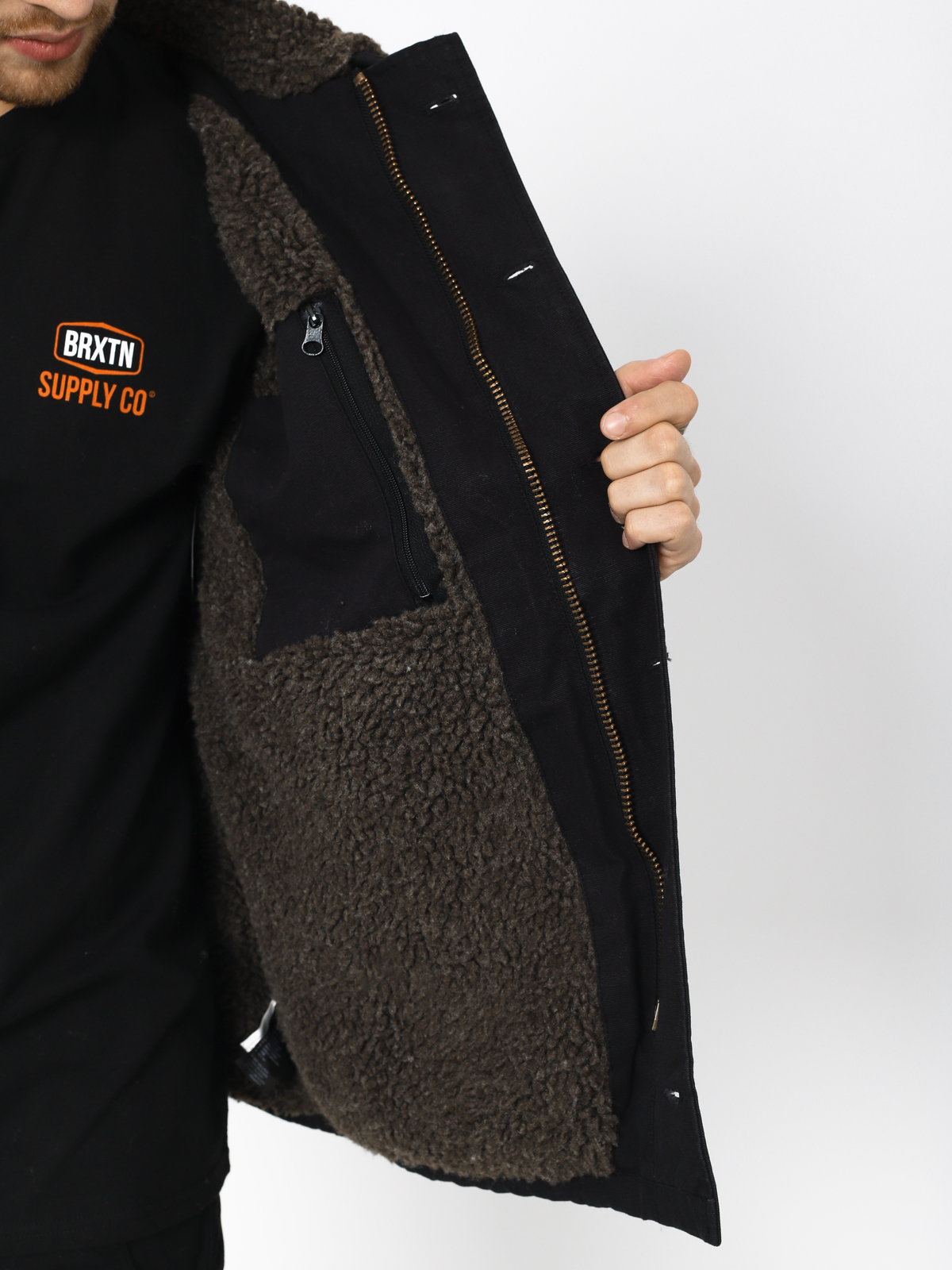 Brixton Mast Jacket (black/brown)