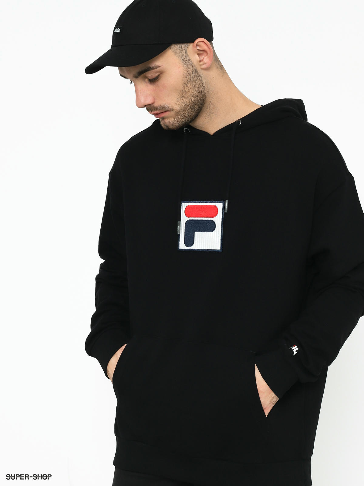 Black hoodie outlet fila