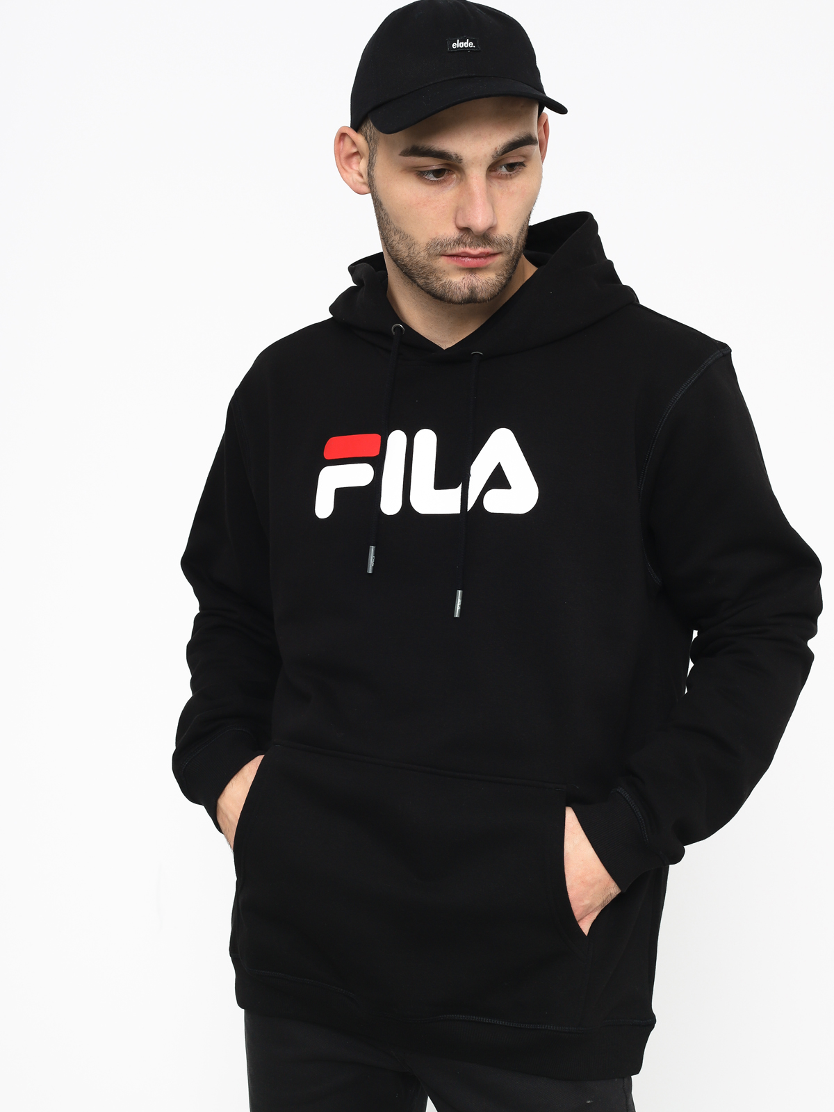 Fila Black Cotton Men's Hoodie