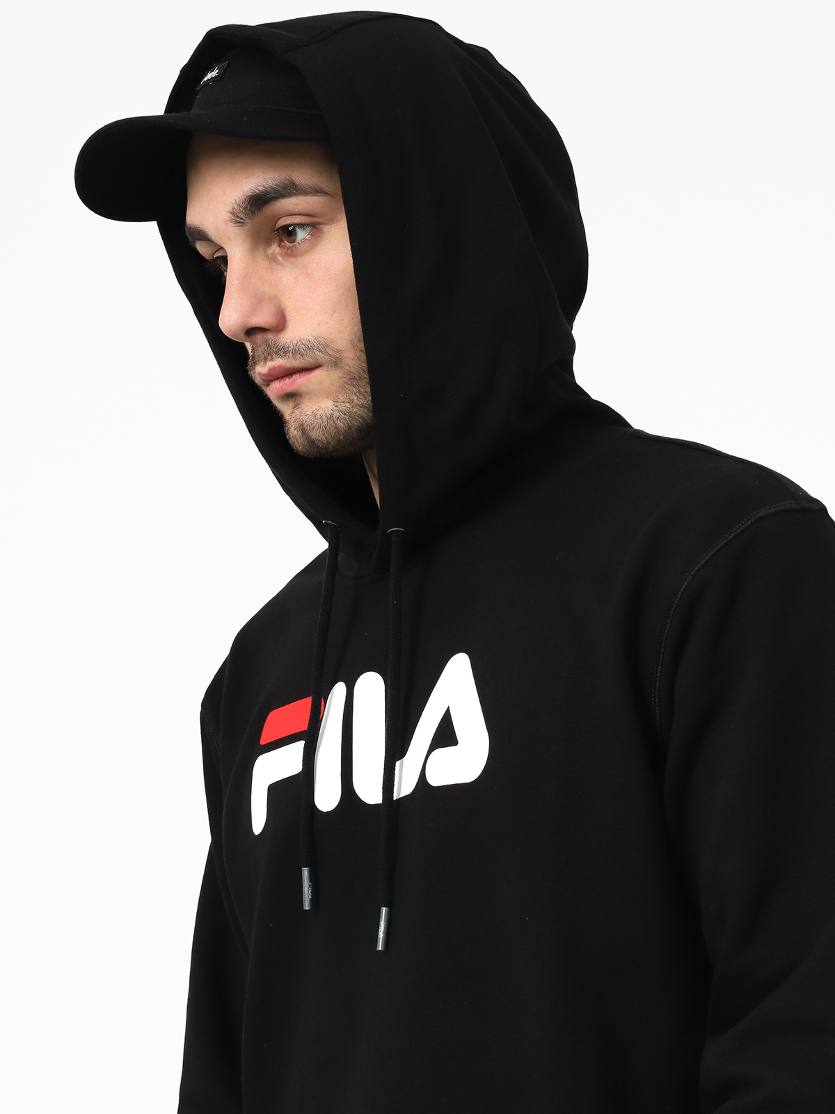 fila hoodie mens black