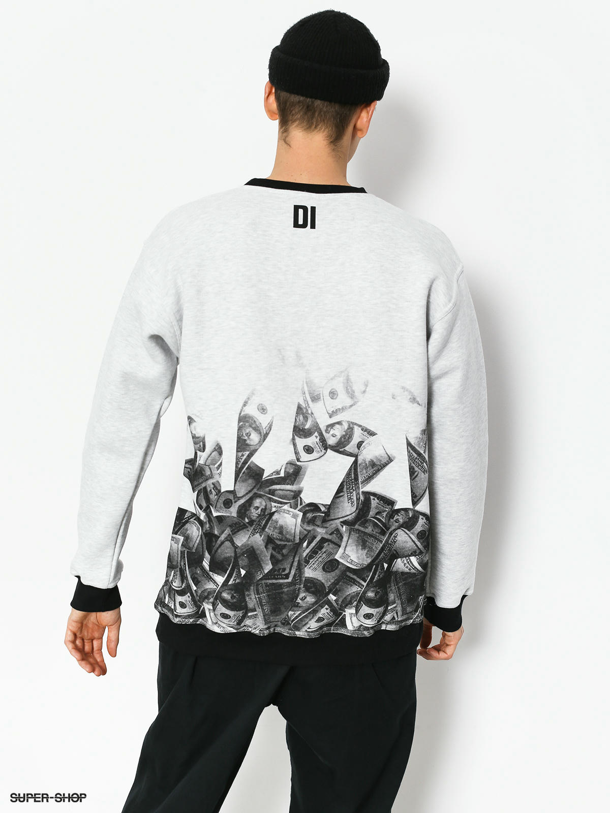 Diamante Wear Time Is Money Sweatshirt grey