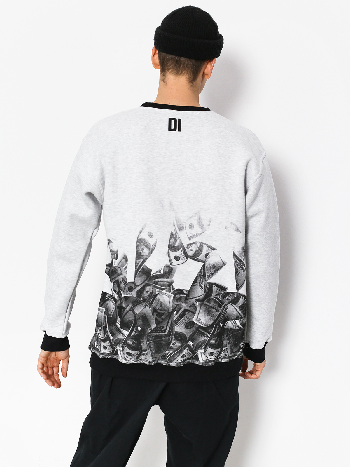 Diamante Wear Time Is Money Sweatshirt (grey)