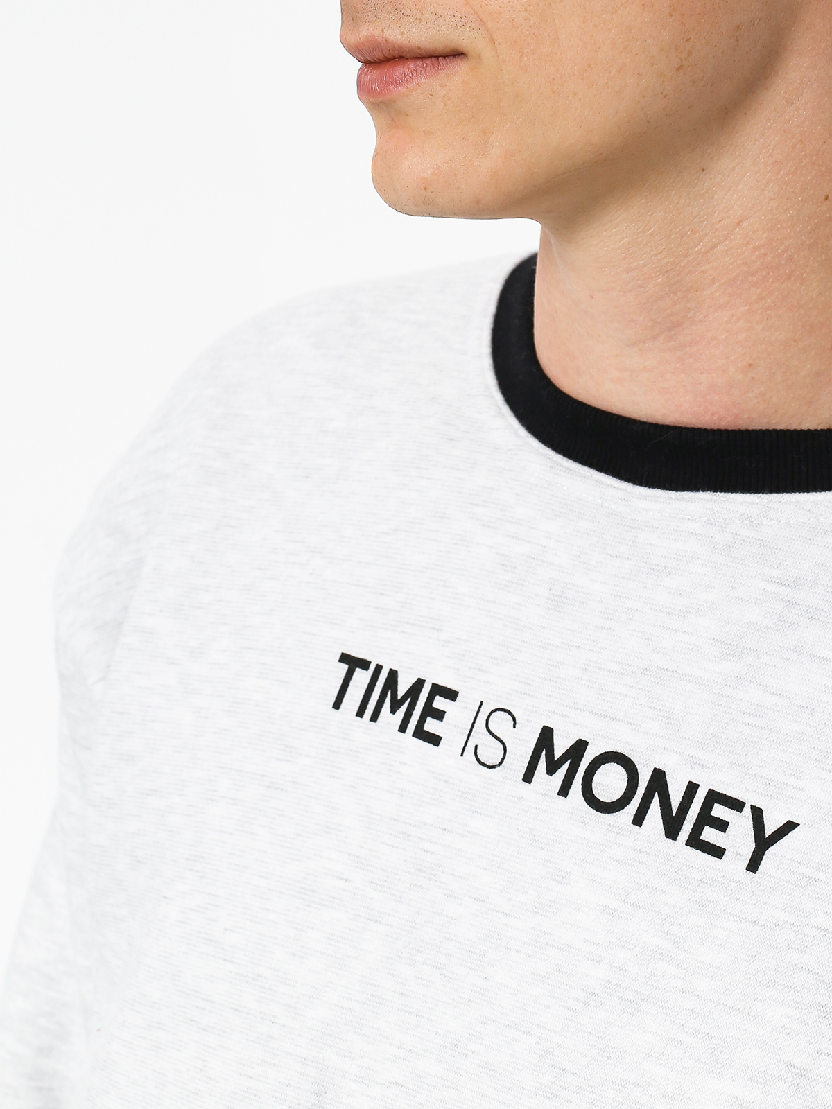 Diamante Wear Time Is Money Sweatshirt (grey)