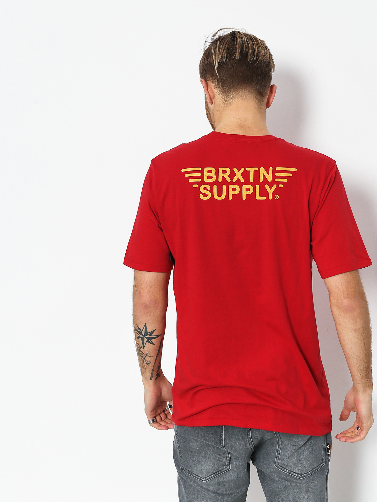 Brixton Pinion Pkt T-shirt (cayenne)