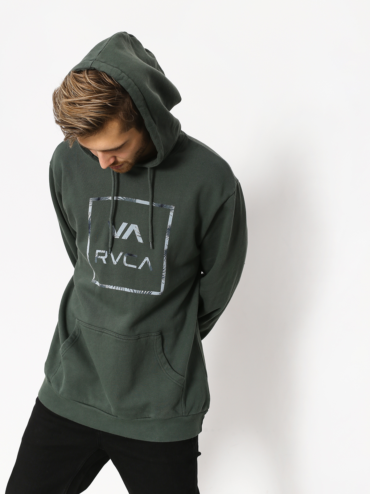 rvca green hoodie