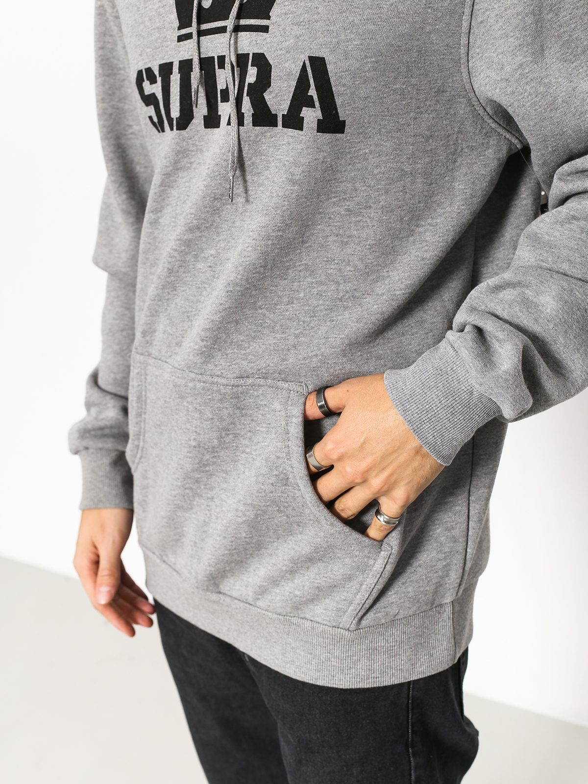 Supra Above HD Hoodie (grey heather/black)