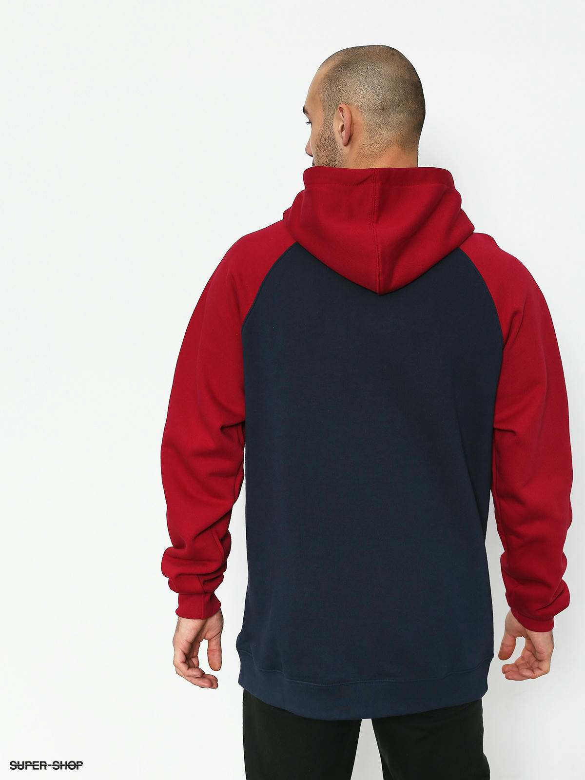 hoodie dark red