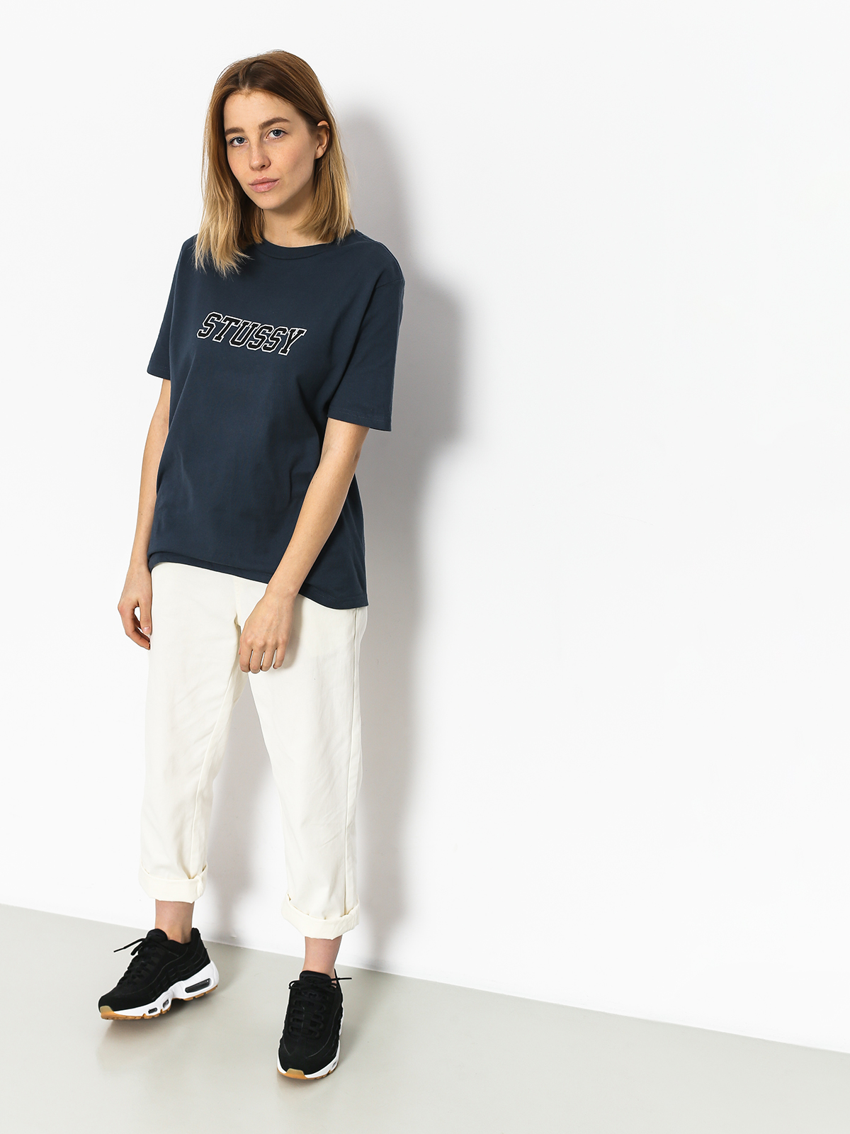 Stussy T-shirt College Tee Wmn (ink)