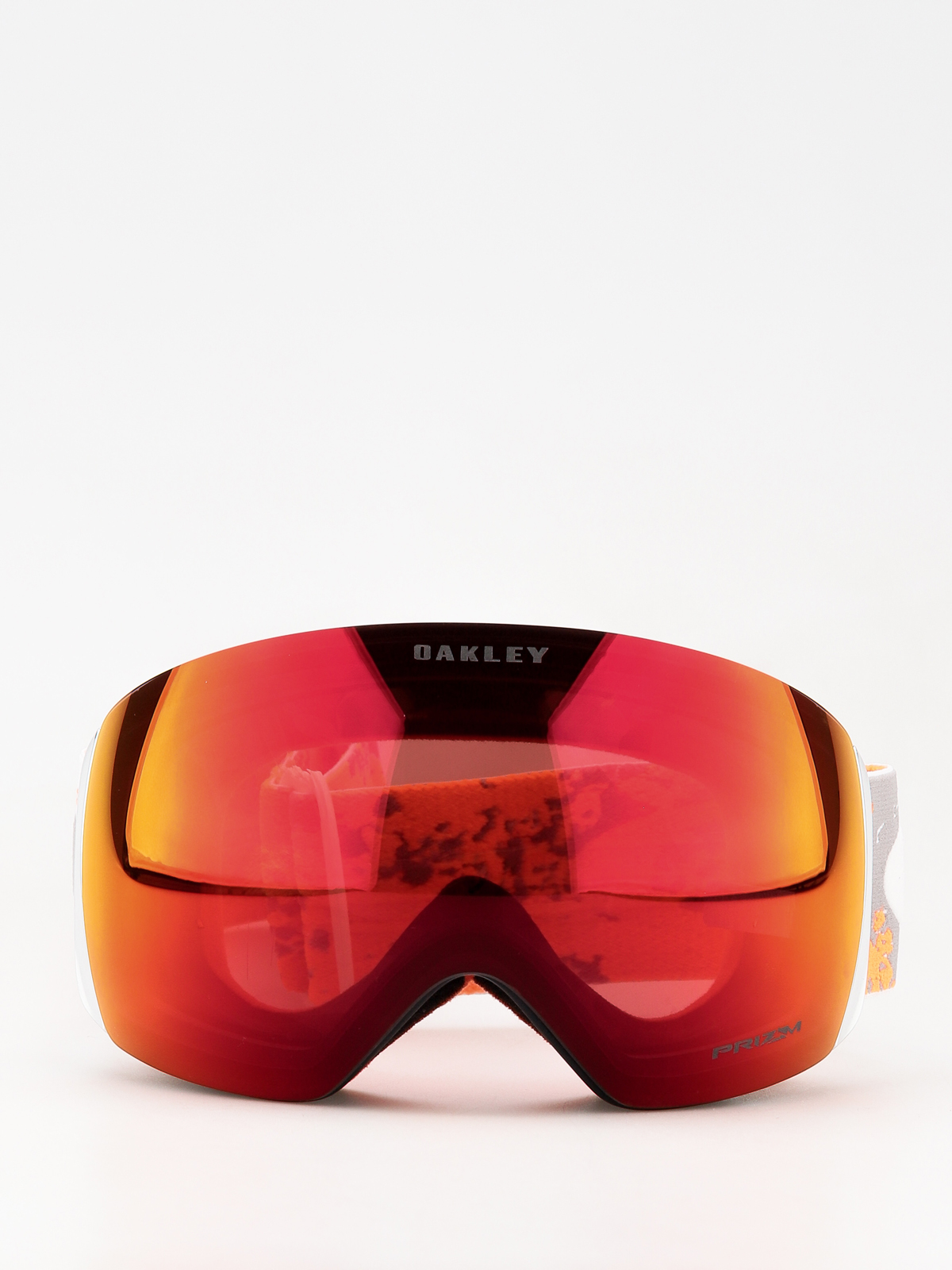 Oakley Flight Deck Goggles grey arctic fracture orange prizm snow torch iridium