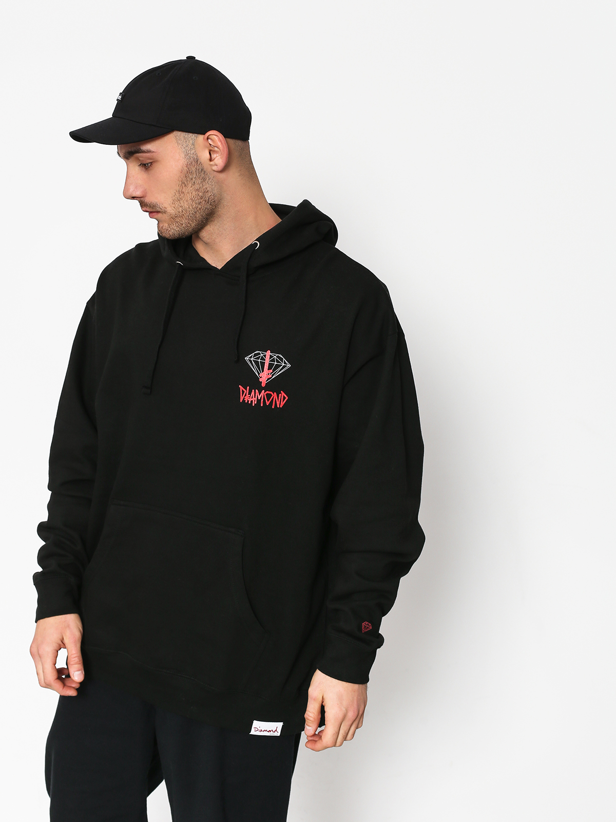 Chemise Homme Diamond Supply Co X Deathwish – Noire – Logo – Taille L – Occasion