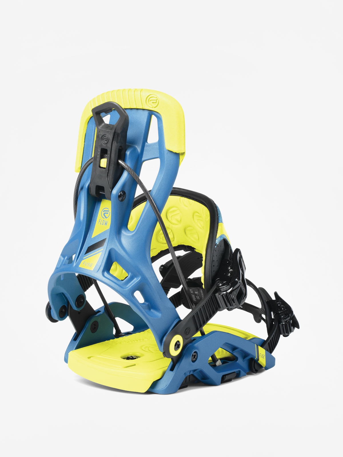 Mens Flow Fuse Snowboard bindings (neon)