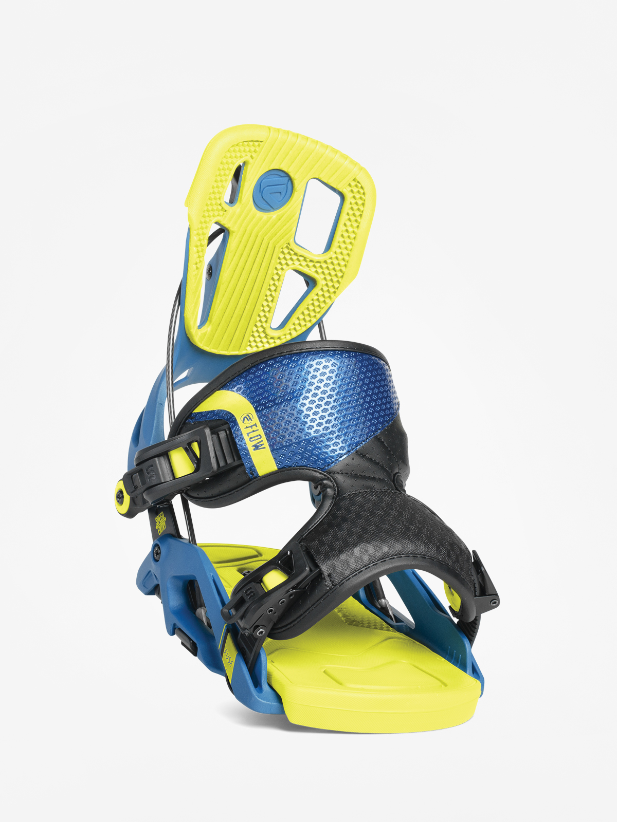 Mens Flow Fuse Snowboard bindings (neon)
