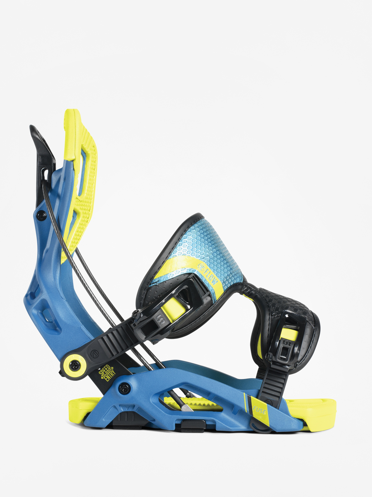 Mens Flow Fuse Snowboard bindings (neon)