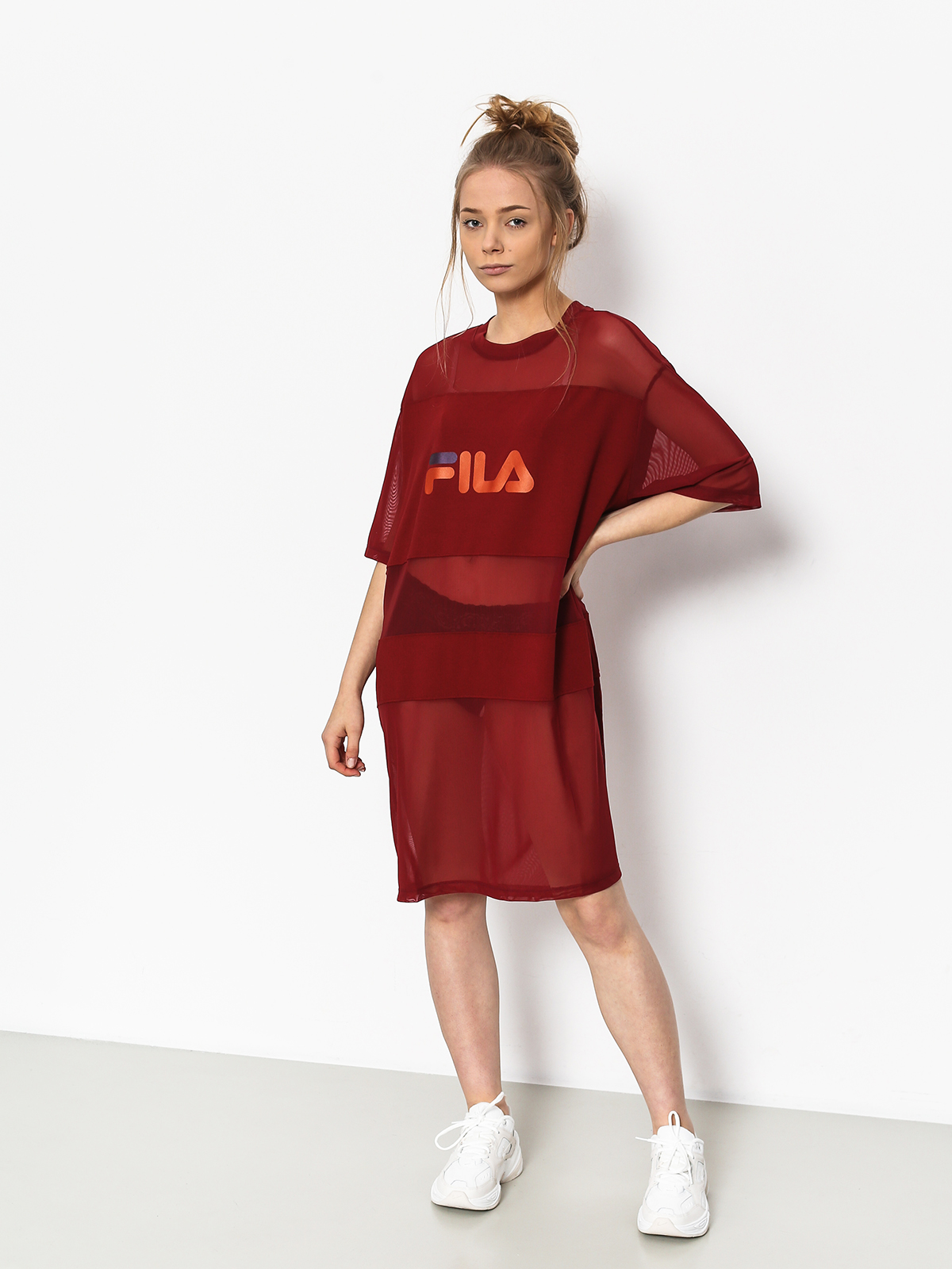 Fila Emily Tee Dress Dress Wmn (merlot)