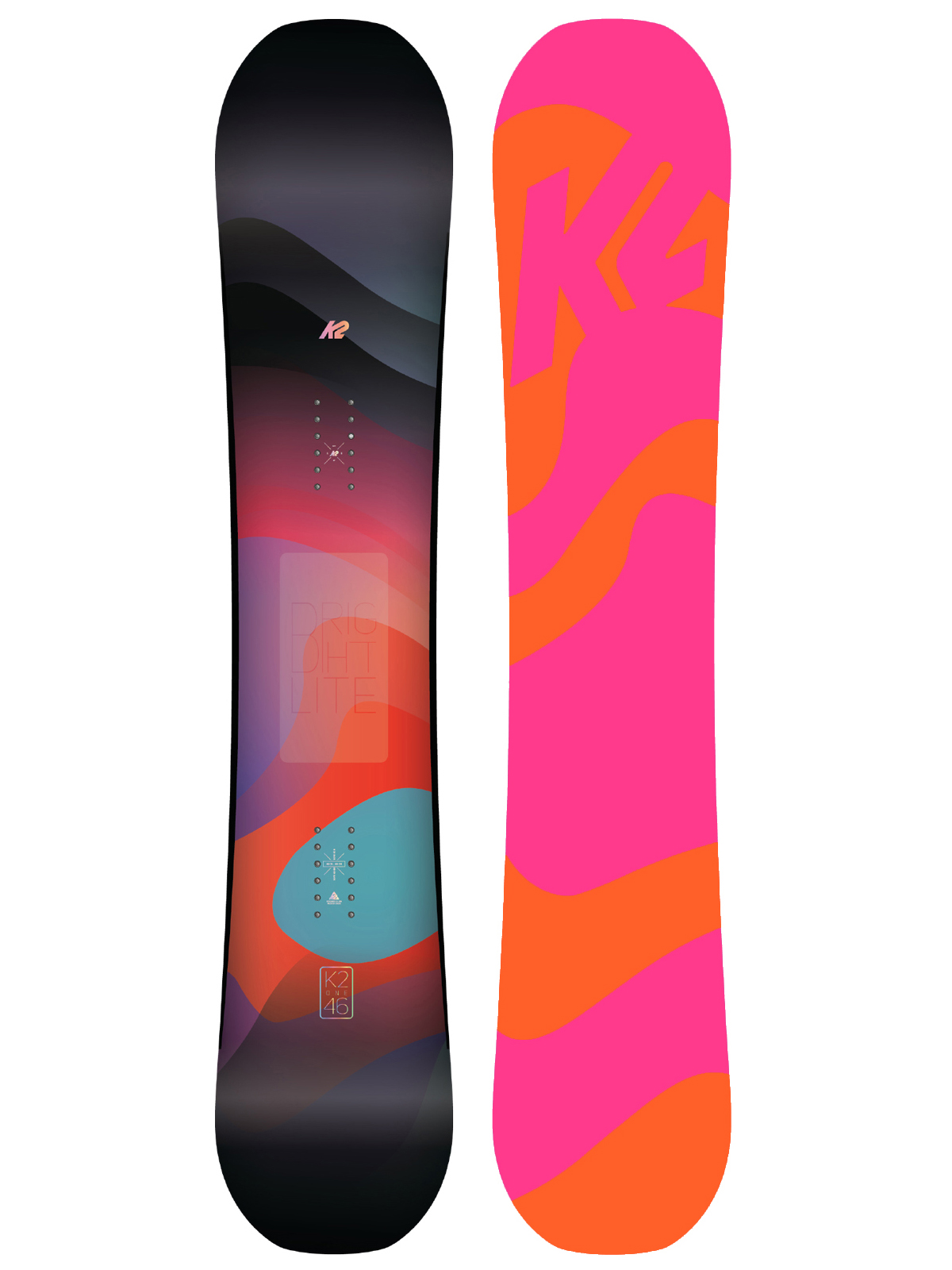 Womens K2 Snowboard Bright Lite (pink/orange)
