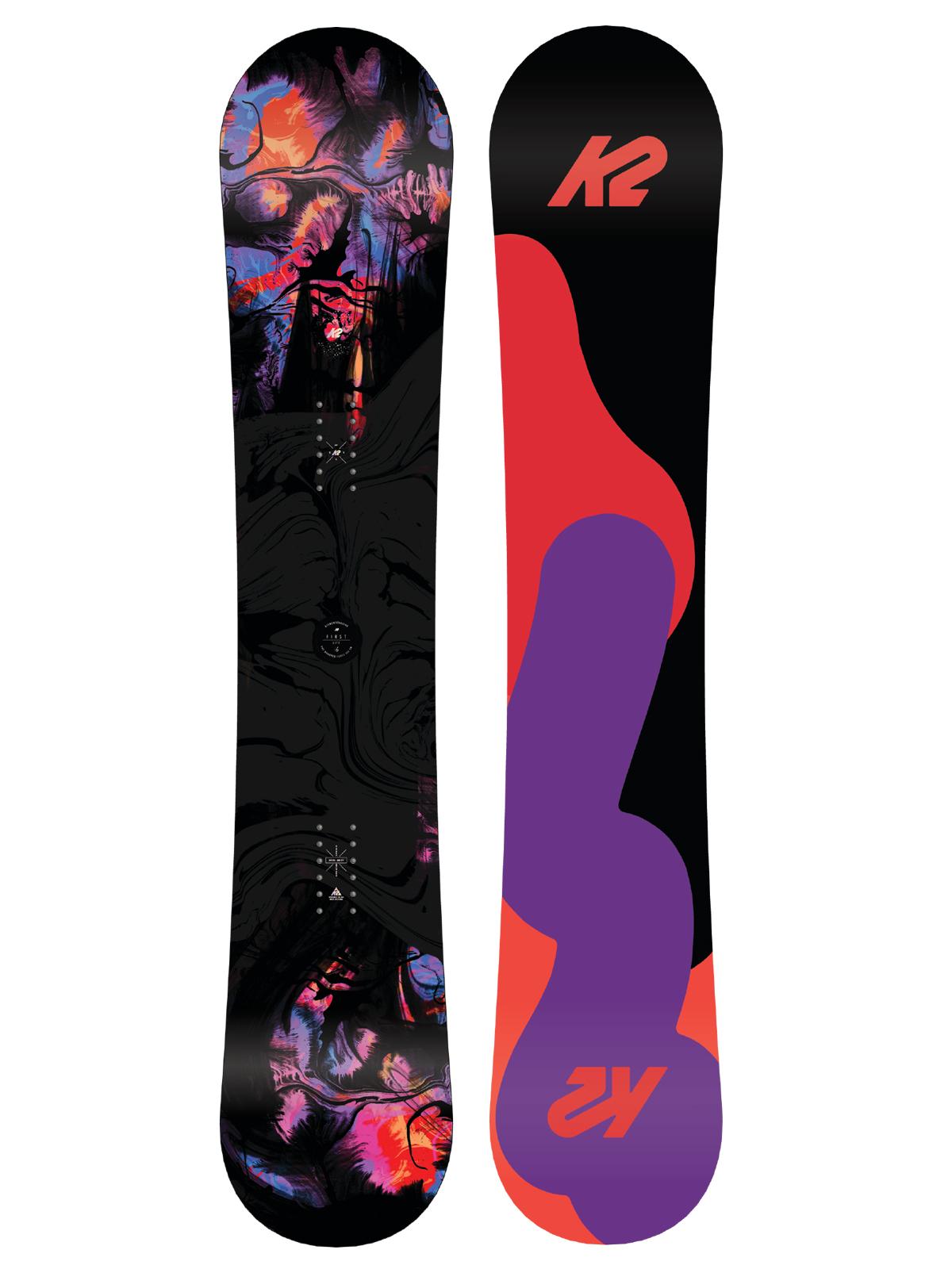 K2 Snowboard First Lite Wmn (black/orange/pink)