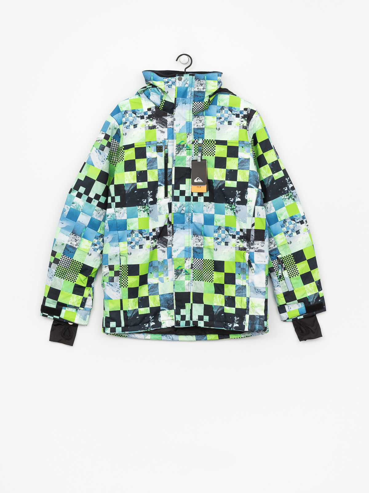 Mens Quiksilver Mission Pr Snowboard jacket (money time green)