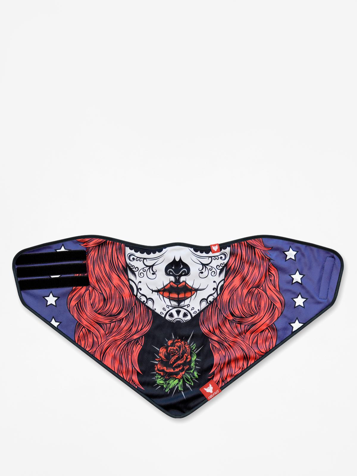 Wolface La Sante Muerte Bandana (red)