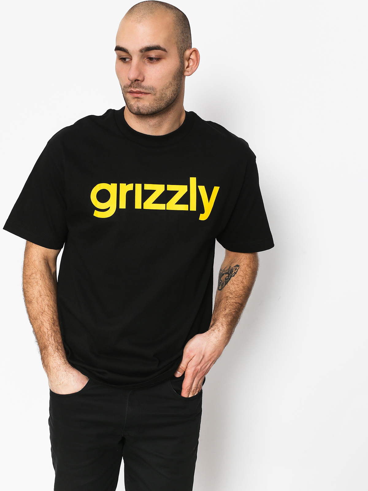Grizzly Griptape Lowercase Tee T-shirt (black)