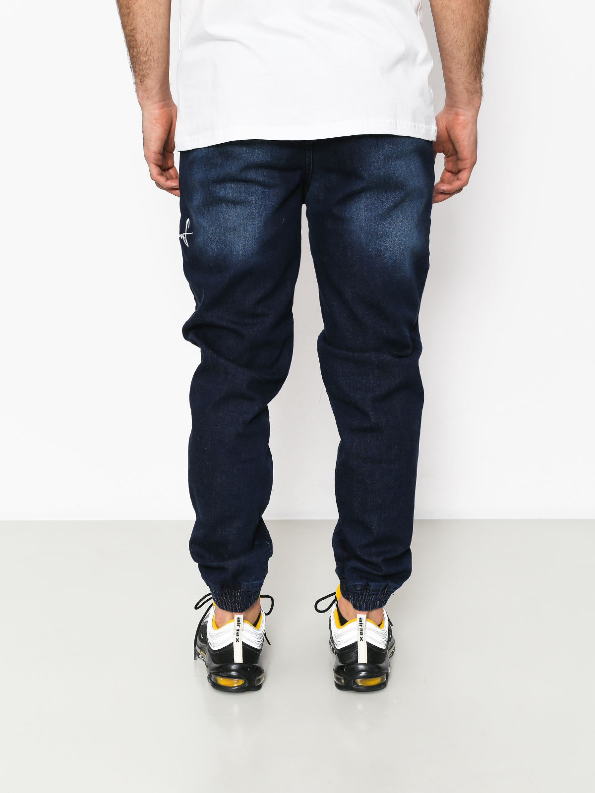 dark blue jogger pants