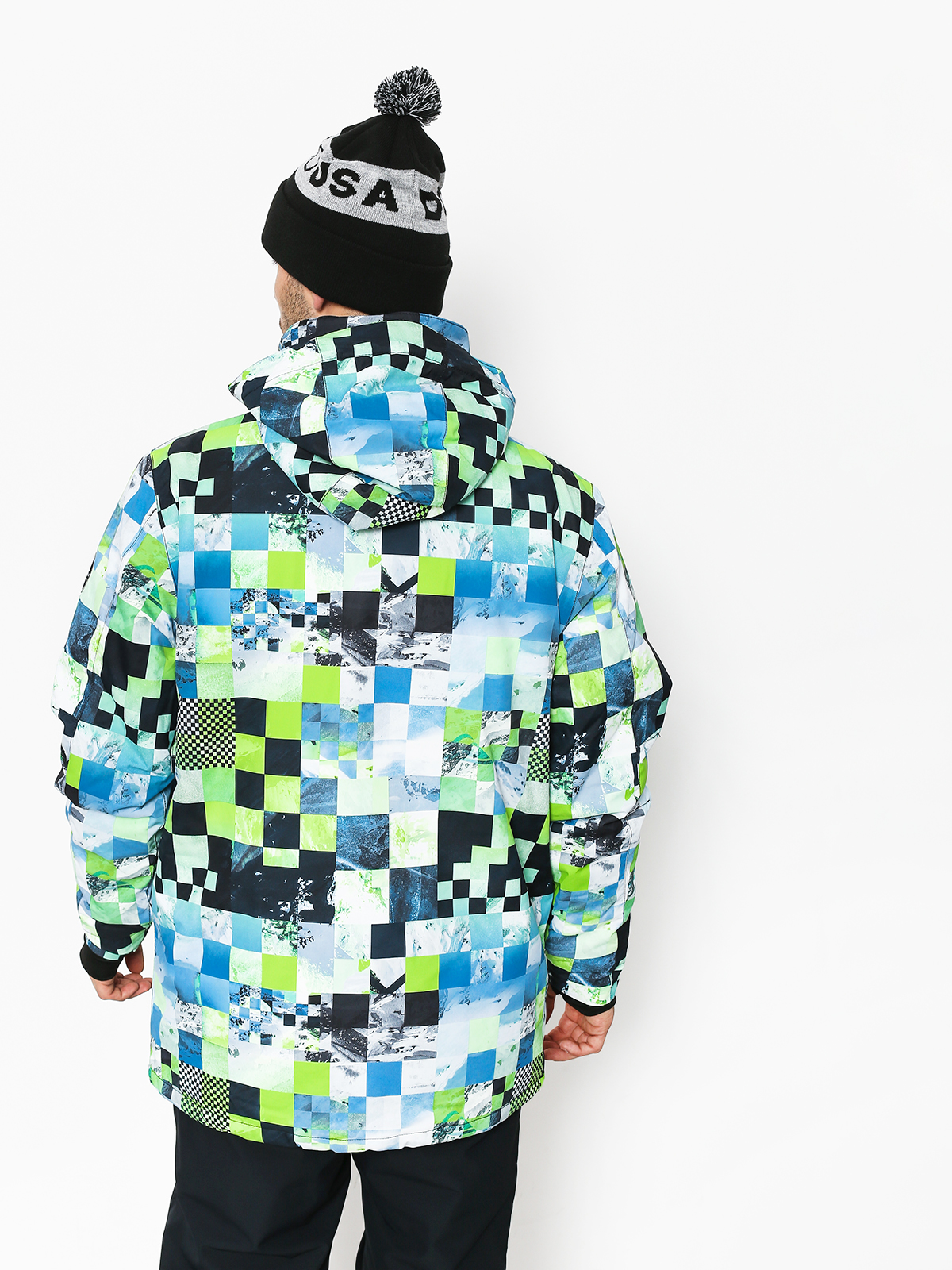 Mens Quiksilver Mission Pr Snowboard jacket (money time green)