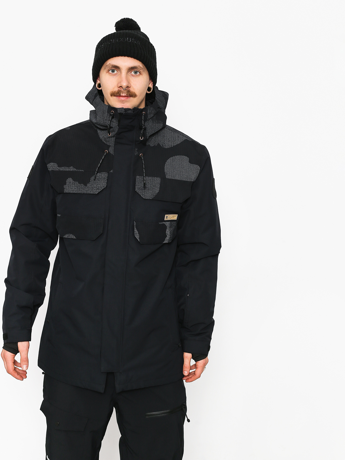 DC Haven Snowboard jacket black (blk reflective camo)