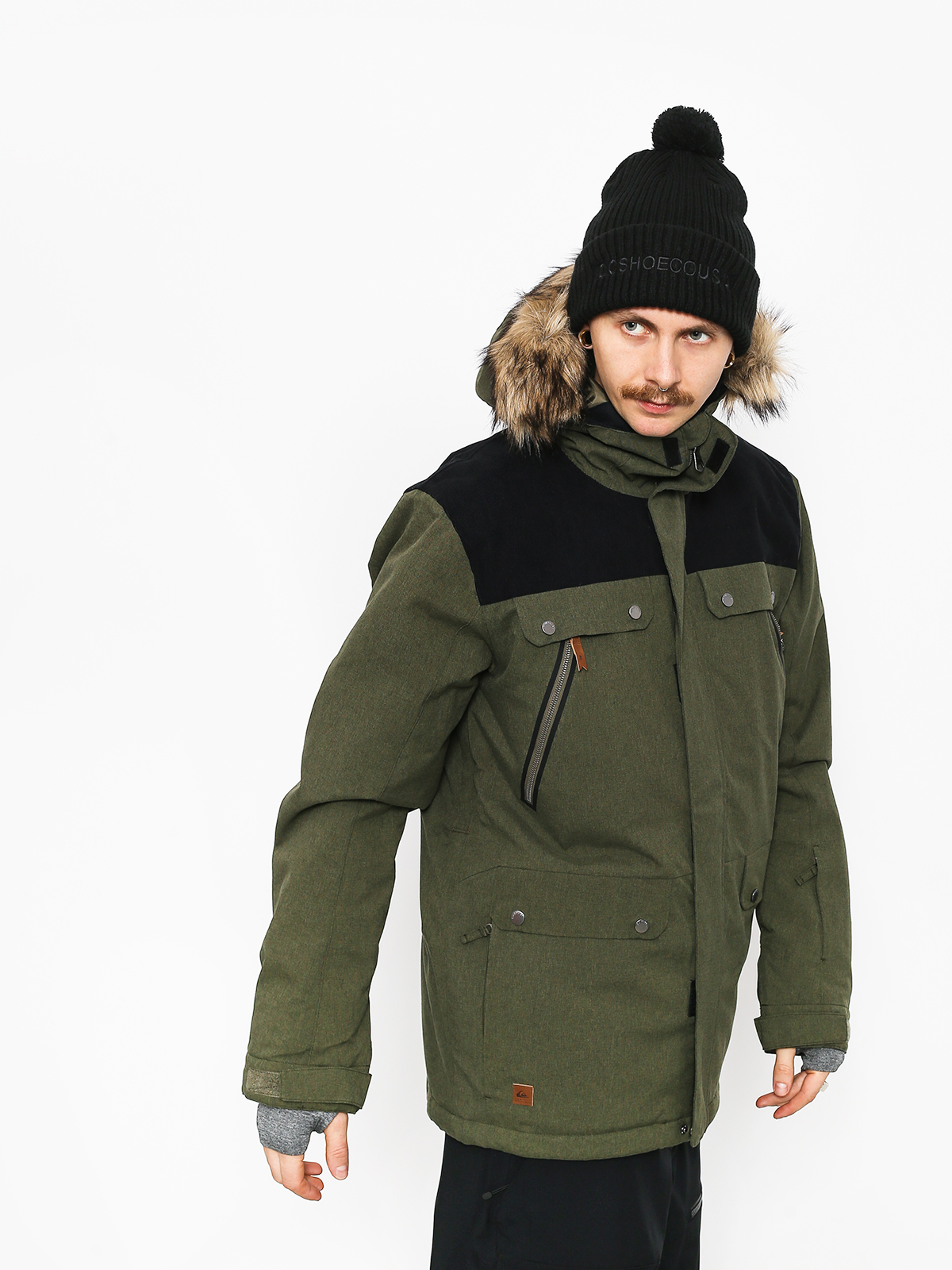 military style winter jacket