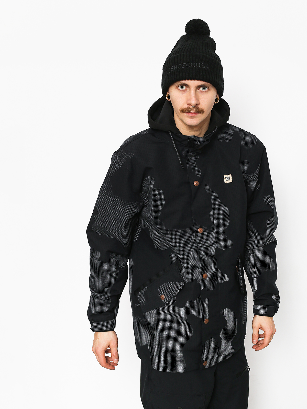 Mens DC Union Se Snowboard jacket (blk reflective camo)